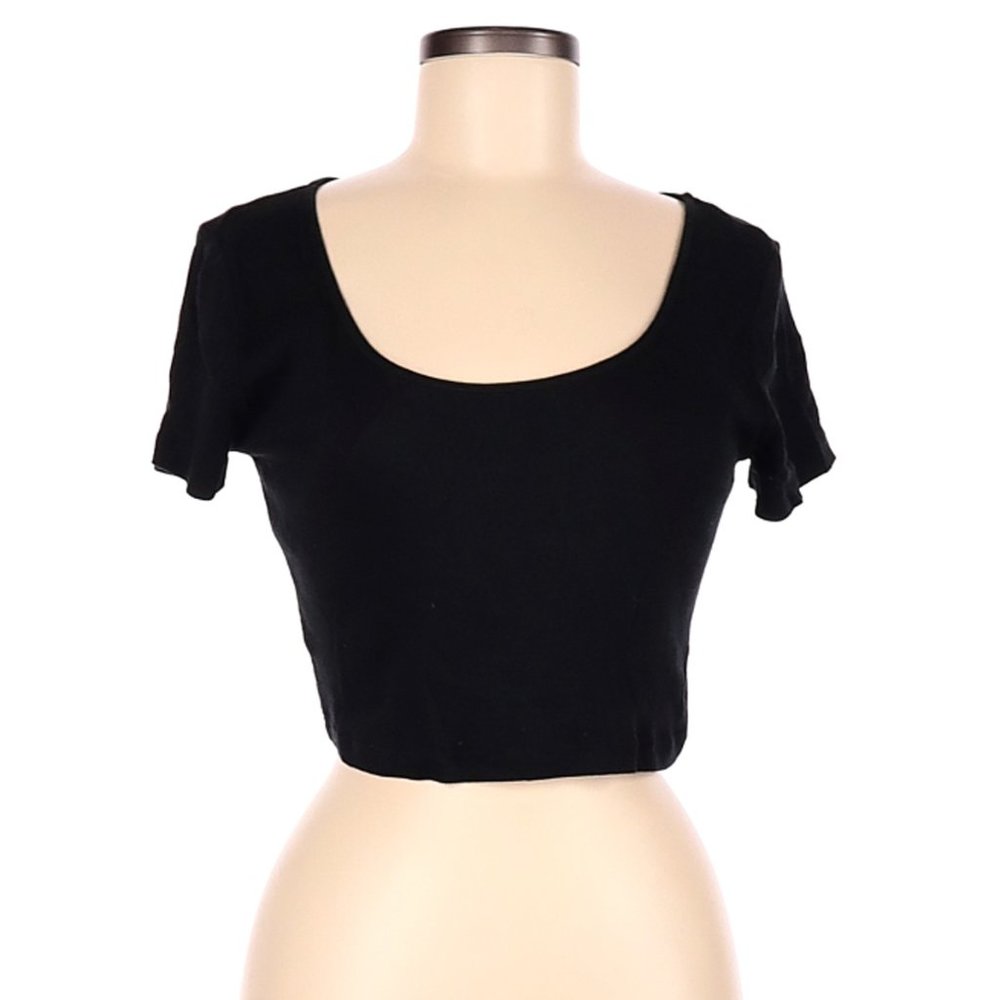 wild fable black crop top